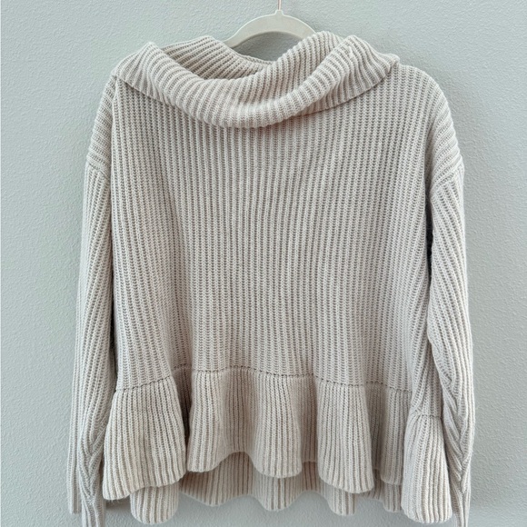Listicle Cream Cowl Neck Sweater - Picture 4 of 5
